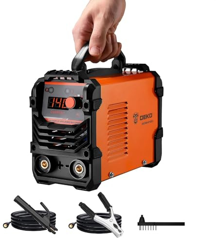 Mini Stick Welder：DEKO 140A 220V MMA ARC Welder for Home Repair, Metal Welding,DIY,Bicycle Repair-Portable Welding Machine for Welders