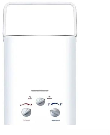 Scaldabagno senza serbatoio, GPL Gas Propano Senza Serbatoio Riscaldatore Di Acqua 6L Di Campeggio Esterna Bagno Istantaneo Con Soffione Doccia Riscaldatore Di Acqua Calda Caldaia Auto Camion Tenda(Wh