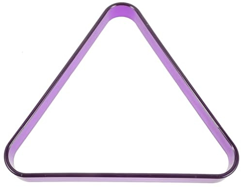 Beavorty Triangle Billard Grand Format 2-1/4 Support Triangulaire en Plastique Violet pour Boules de Billard Standard à Domicile et Salle de Jeux Solide et Pratique
