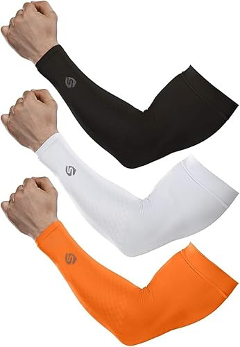 SHINYMOD Manicotti Braccia Anti-UV Manicotto Braccio di Raffreddamento con Protezione Solare UPF 50+ Manicotti a Compressione Tatuaggio di Copertina per Uomo Donna, per Ciclismo, Golf