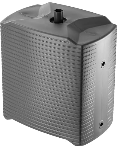 KADAX Regentonne, Modulregenwassertank für Garten, Wetterbeständiger Regenfass 126 Liter, Wassersammler, Regenbehälter aus Kunststoff, Wasserfass (Anthrazit)
