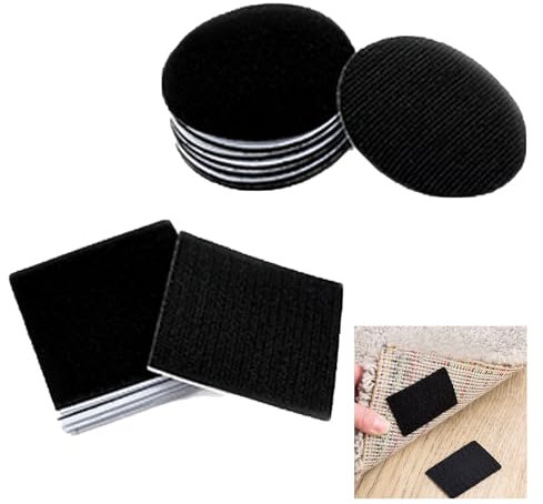 10 Pcs Rug Pads Grippers, Washable & Reusable Rug Grippers Non Slip Multi-Purpose Washable Carpet Tape & Grippers For All Kinds Of Rugs & carpett