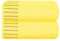 MALLONI HOME Baumwolle 2er-Pack übergroße Badetücher 100 x 150 cm, große Badetücher, Ultra saugfähig, kompakt, schnell trocknend und leicht, Gelb