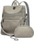 ECOTISH Rucksack Damen Cityrucksack Handtasche 2 in 1 Rucksacktasche Reiserucksack, Teenager Schultertasche Tasche Backpack Women Elegant für Freizeit Reisen Arbeit (Grau)