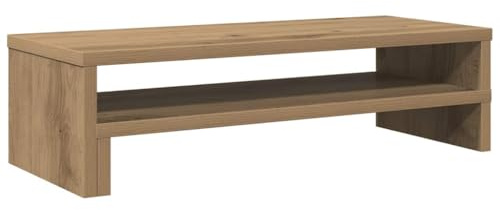 vidaXL Support de moniteur chêne artisanal 54x22x15 cm bois ingénierie, support de moniteur pour bureau, étagère de moniteur, support de moniteur d'ordinateur