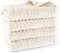 Pure Label Badetuch - 4er-Pack 70x140cm aus 100% Baumwolle - saugstark, schnelltrockend & weich - Duschtücher mit Anhängeschlaufe - Oeko-TEX Zertifiziert - Creme