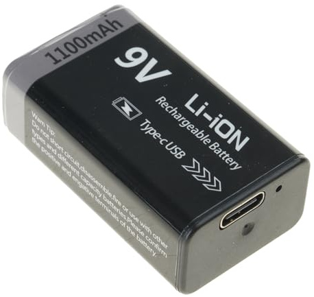 AOSAIXIS Durabilité 9V 6F22 Batterie 800mAh / 1100mAh De Haute Capacité avec Une Tension Stable Sortie pour Les Appareils Électroménagers Batterie Électronique À La Consommation