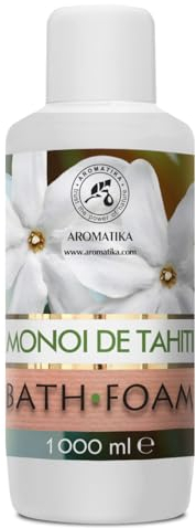 Mousse de Bain Monoi de Tahiti 1000ml - Bath Foam Calming - Soin du Corps - Exotique - Beauté - Bain - Bien-Etre - Détente - Aromathérapie - Spa - Bains Moussants