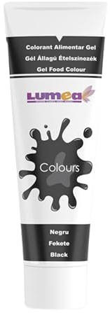 Dekozauber24 Lebensmittelfarbe schwarz, Gel, 30g, vegan, zuckerfrei, essbare, schwarze Lebensmittelfarbe für Fondant, Marzipan, Buttercreme, Getränke und mehr - essbare Tortendeko