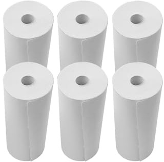 Rotoli di carta termica per ricevute, 80 x 30 mm, per registratore di cassa, per supermercati POS, stampante per ricevute, 6 rotoli
