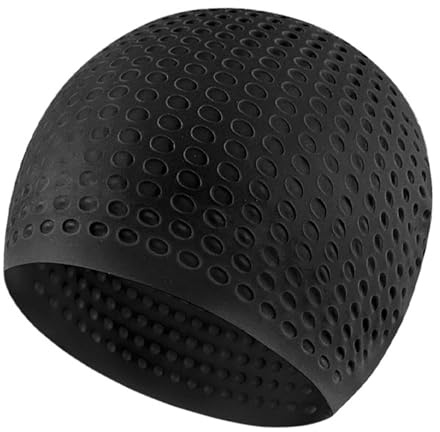 Gorro De Natación para Silicona Resistente Agua Baño Elástico Cómodo Surf En La Playa para Mujeres Hombres Competitivo con Amortiguación Aire