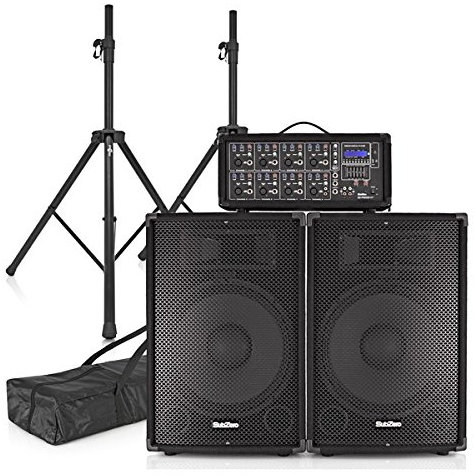 SubZero SZPA-815 300W 15 PA System with Stands