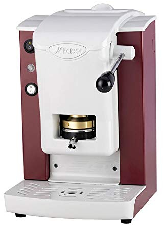 FABER SLOT PLAST Macchina da Caffè a Cialde ESE 44 MM, 1.3 Litri, Colore BORGOGNA/BIANCA