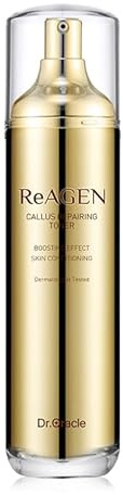 DR.ORACLE Callus Repairing Toner, Gold Anti-Aging-Gesichtswasser, Hyaluronsäure-Hautpflegeprodukte, Dermatologe getestet, (4,05 oz) ReAGEN