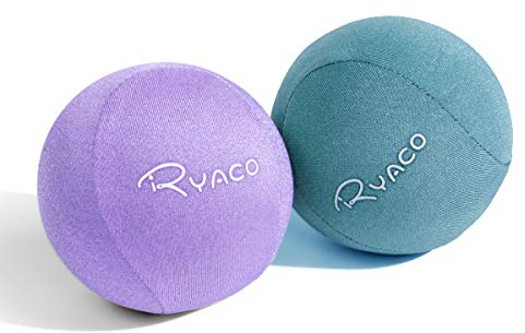Ryaco Antistress-Bälle, 2er-Set, Handtrainer, Knetball, Fingergymnastik-Ball, Stressbewältigung