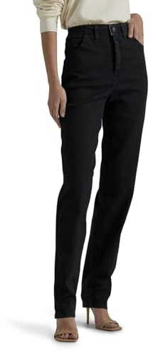 Lee Regular Fit Straight Leg Jeans Jeans Uomo, Nero (Doppio Nero), 40W/28L
