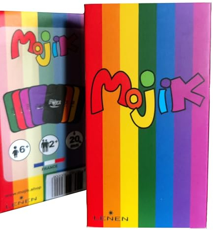 LENEN MOJIK Jeu de Carte pour Adultes et Enfants Nouveau Jeu d'ambiance drôle et Universel pour s'amuser Entre Amis ou Famille 2 à 8 Joueurs Arc en Ciel