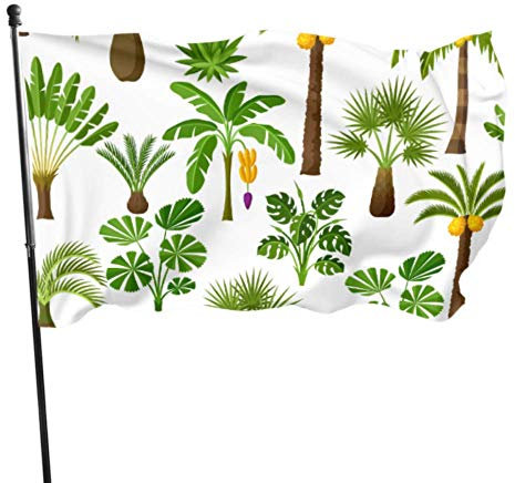 Bandera divertida de palmera datilera para adultos, 3 x 5 pies, colores vibrantes, poliéster de calidad y ojales de latón
