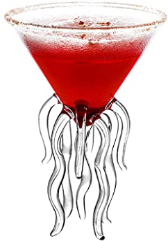 Jellyfish Martini Wine Glasses: Vibrant Cocktail Cups for Nightclub Parties (Color: A, Size: 100ml)
