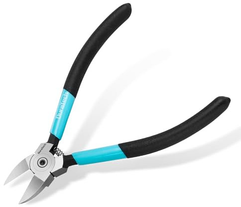 DURATECH Seitenschneider Klein, 158 mm Mini-Drahtschneider, Kleine Schneidezange, Präzisionsschneidezange mit federbelastetem Design, Ideal für Modellbau, Schmuckherstellung und DIY