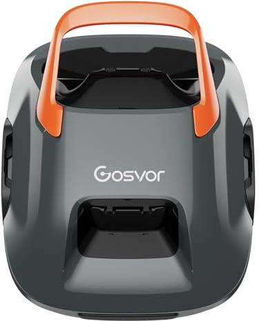 (Nuovo 2026) Gosvor Robot limpiafondos Piscina Sin Cables - Autonomía 90 Min, Autoestacionamiento, Fácil Manejo, para Piscinas hasta 80m², Filtro 180 Micras, Limpiafondos Automático Inalámbrico