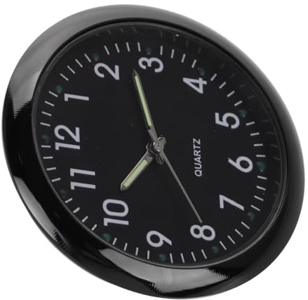 ERINGOGO Miniature Electronic Doll House Wall Clock with Moving Pendulum Black Frame Round Clock for Doll House Scene Decoration Functional Collectible Accessory for Photography and