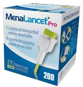 200 Unidades Lancetas Estériles Desechables 29G, Lancetas para Glucosa y Diabetes Estériles