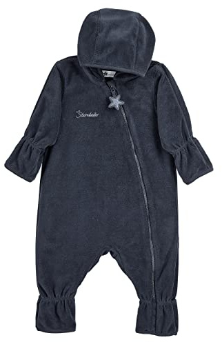 Sterntaler Unisex Baby Overall Baby Fleece Overall, Marine, 80