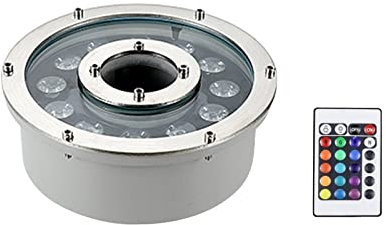 LSSHQ Luci della Fontana Dell'anello del LED, Luce Subacquea RGB IP68 Impermeabile 12V/24V Cambio Colore Sommergibile Illuminazione del Paesaggio per Piscina con Fontana da Giardino