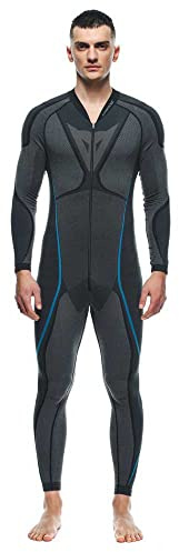 Dainese Dry Suit, Motorradunterwäsche Unteranzug Atmungsaktiv, Herren, Schwarz/Blau, XL/X