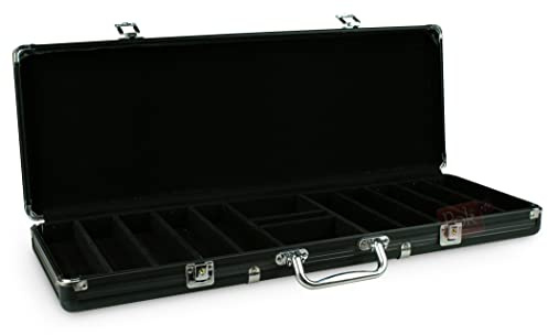 POKEO Mallette Aluminium 500 jetons intérieur Plastique (Noir)