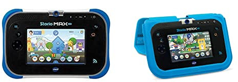 VTech Tablette STORIO Max 2.0 Bleue + Etui de Protection Bleu