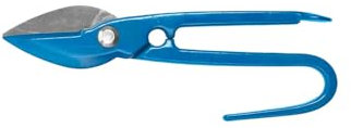 Tijera hojalatero 200 mm, diseño ergonómico, hoja de acero, ideal para cortar metal y trabajos de hojalatería.