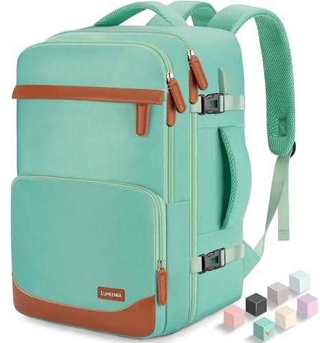 Velaybor 40L Travel Backpack with USB Charging Port, Water-Resistant Carry On Backpack for Men Women, Business Laptop Backpack for Trips & Commutes, Fits 15.6/17.3 Inch Laptop