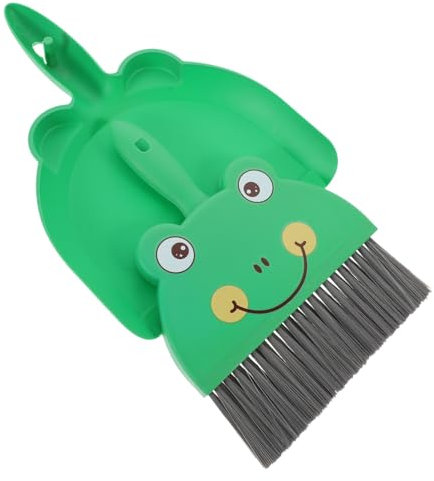 FOMIYES 1ensemble Mini Balai Et Pelle À Poussière Pratique Kit De Nettoyage Compact Pour Bureau Maison Et Claviers Balayette Multi-fonction Pour Débris Et Poussière