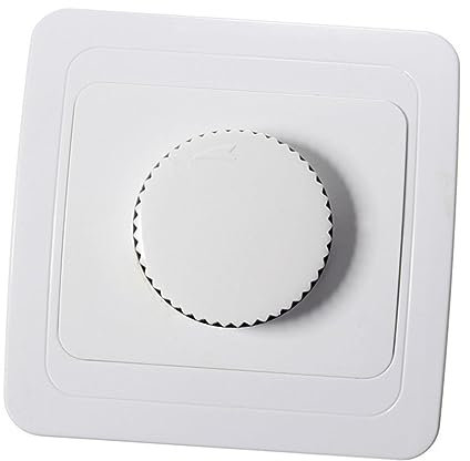 OSALADI Schalter Dimmer Weiß Wanddimmer Drehdimmer für Lichtregulierung Energiesparend mit Einfacher Dimmfunktion für Wohnraum Küche Bad