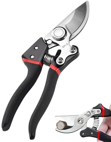 FUGLUS Secateur de Jardin,cisaille de jardin,Sécateurs de jardinage,coupe branche,Sécateur Jardin Professionnels,Ciseaux Jardinage Plante,Tondeuses Pour Plantes,Ciseaux à Fleurs Coupe Bypass Bois Sec