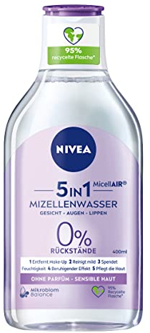 NIVEA MicellAIR Skin Breathe Mizellenwasser für sensible Haut, 400 ml