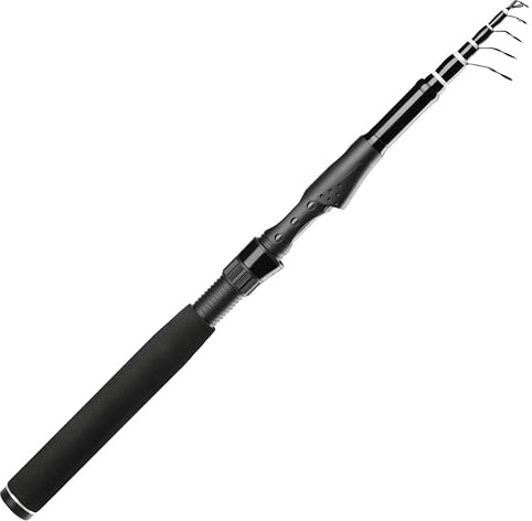 Whistytwig Carbon Fiber Telescopic Fishing Rod 7.2ft - Collapsible Travel Design for Backpack Portability - Lightweight Portable Fishing Pole for Saltwater and Freshwater - Telespeed 2.2m