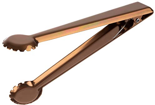 APS 75854 Pince à Glaçons Miroir avec Clip de Fixation Acier Inoxydable Cuivre
