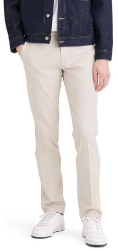 Dockers Easy Khaki Slim Fit, Pantaloni Uomo, Cloud, 40W / 34L