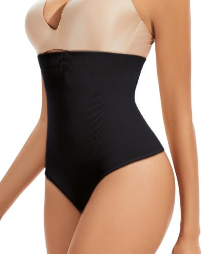 SURE YOU LIKE Thong Shapewear for Women High Waisted Tummy Control Panties