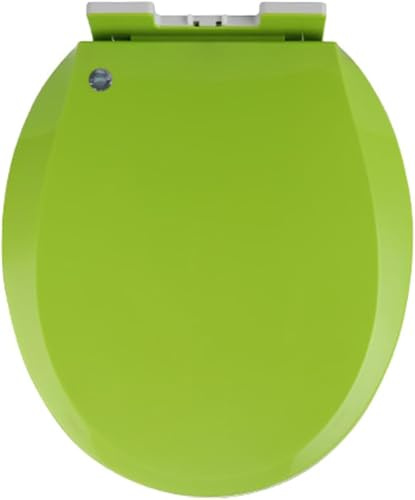 REHOOF Colorato Sedile WC Copriwater Universale con Chiusura Ammortizzata Soft Close, Copri WC Water, Coperchio WC con Sgancio Rapido,Seduta del WC, Coperchio Bagno A Forma di O 36 * 41Cm F