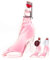 Pink Gin Gift - Miniature Lady Shoe Shaped Glass Bottle - 40ml - 40% ABV - Made By IL GUSTO