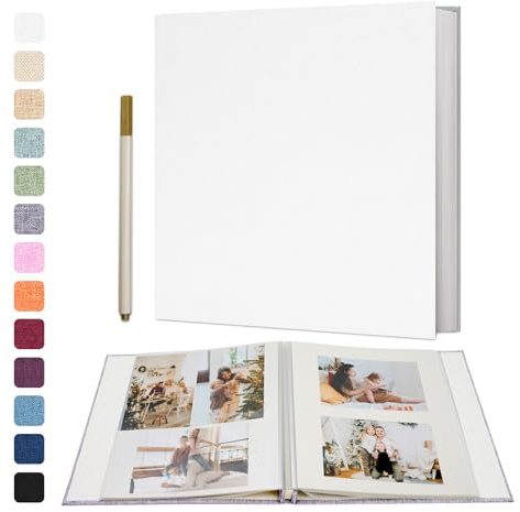 Vienrose Photo Album Self Adhesive Book 60 Pages 28x27cm White