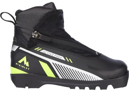 McKinley Active Pro Plk Scarponi da sci di fondo per bambini Black/Yellow 44