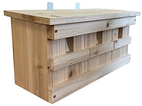 Selections Sparrow Colony Terrace Wooden Nesting Box with Removable Nest Fronts