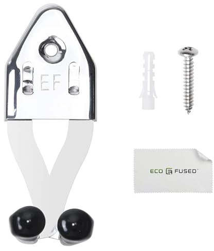 ECO-FUSED 1x Vertical Sword Mount - Dagger Display Wall Hanger - Adjustable Multifunctional Mount - Stainless Steel Wall Rack for Axe, Daggers, Knives (Silver)