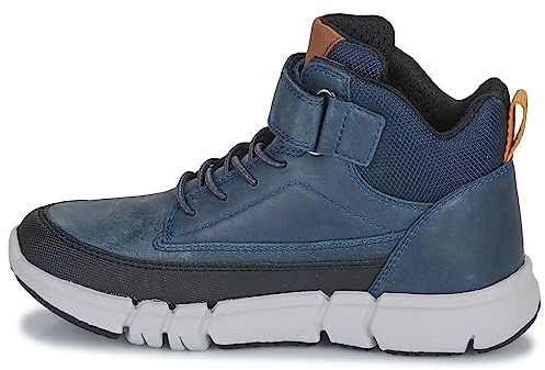 Geox J FLEXYPER Boy Ankle Boot, Navy, 34 EU