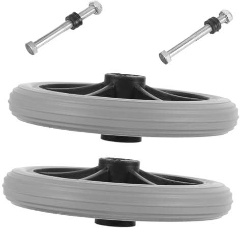 HOODANCOS 2Pcs Flexible Replacement Wheelchair Front Wheels Wear Small Caster Wheels for Medical and Disabled Vehicles Convenient Wheel Replacement with Durable Design